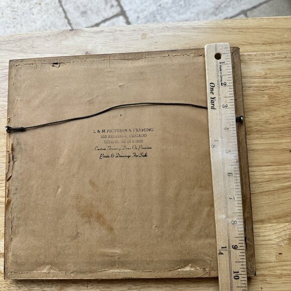 VTG Walter Parke Original Drawing Memphis Levee Paddle Wheeler Boat 4" x 3" - Picture 6 of 8